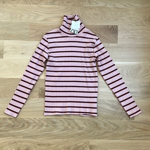 Zara Girls’ Striped Turtleneck Top